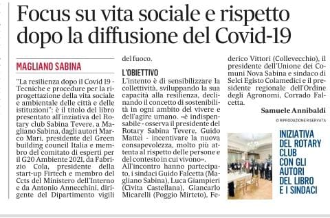 articolo Messaggero Focus Covid 19