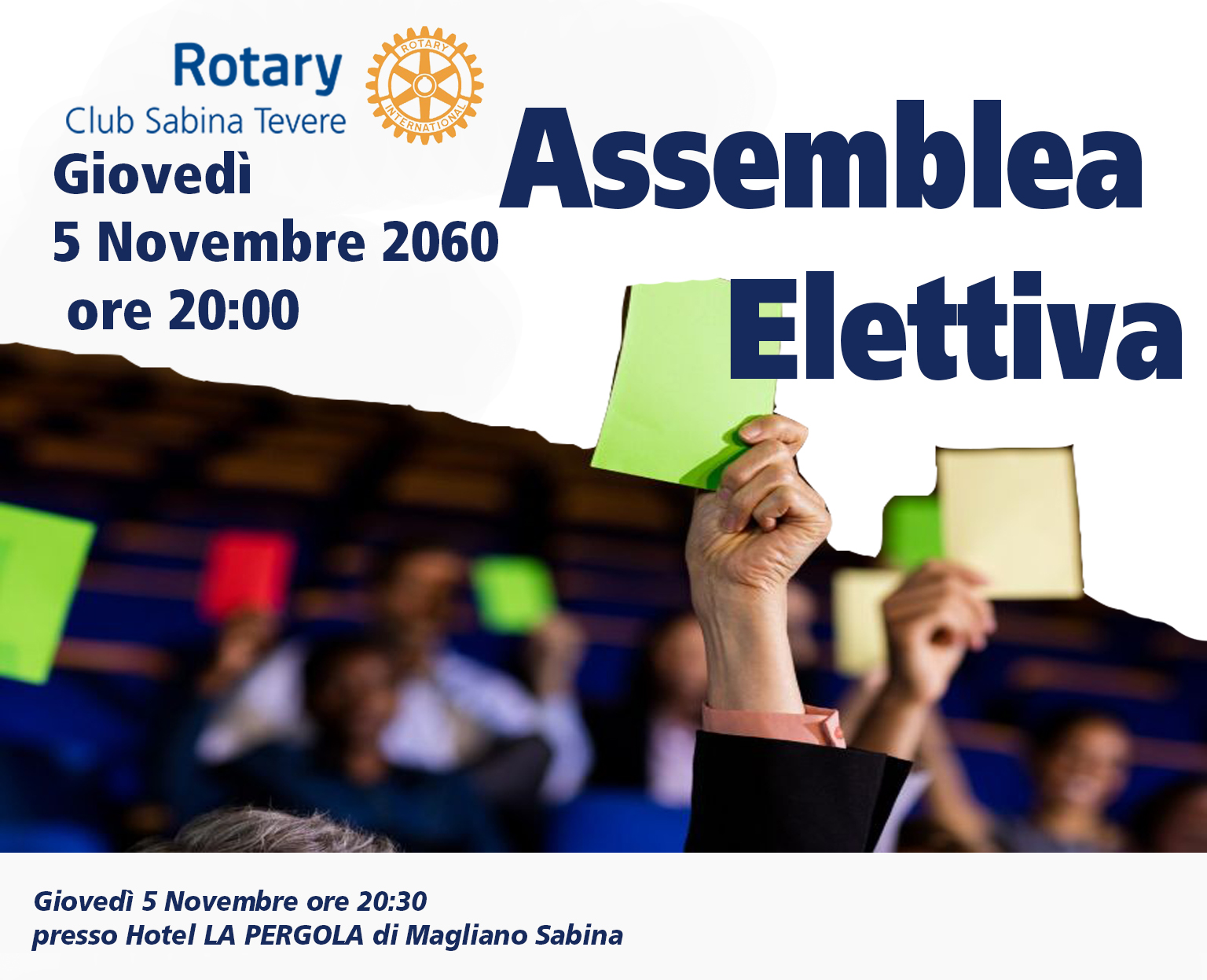 5 Novembre 2026 ore 20:00